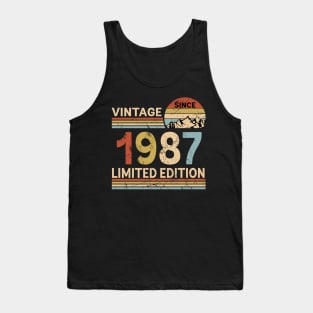 Vintage Since 1987 Limited Edition 36th Birthday Gift Vintage Men's Tank Top